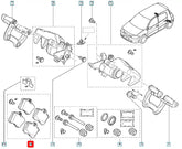 Megane Arka Fren Balatası Şema